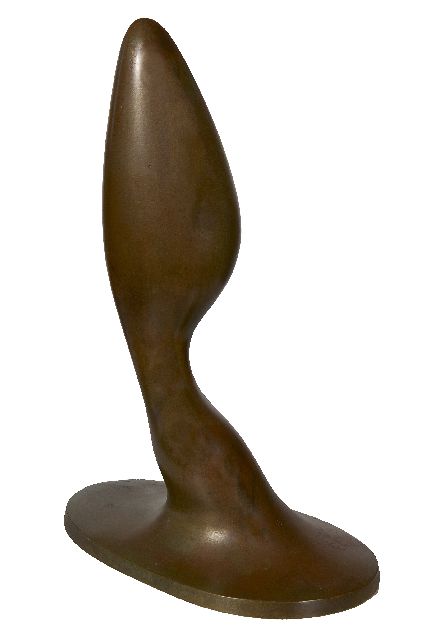 Bendien J.  | Amorf figuur, messing 37,4 x 14,5 cm, te dateren ca. 1933