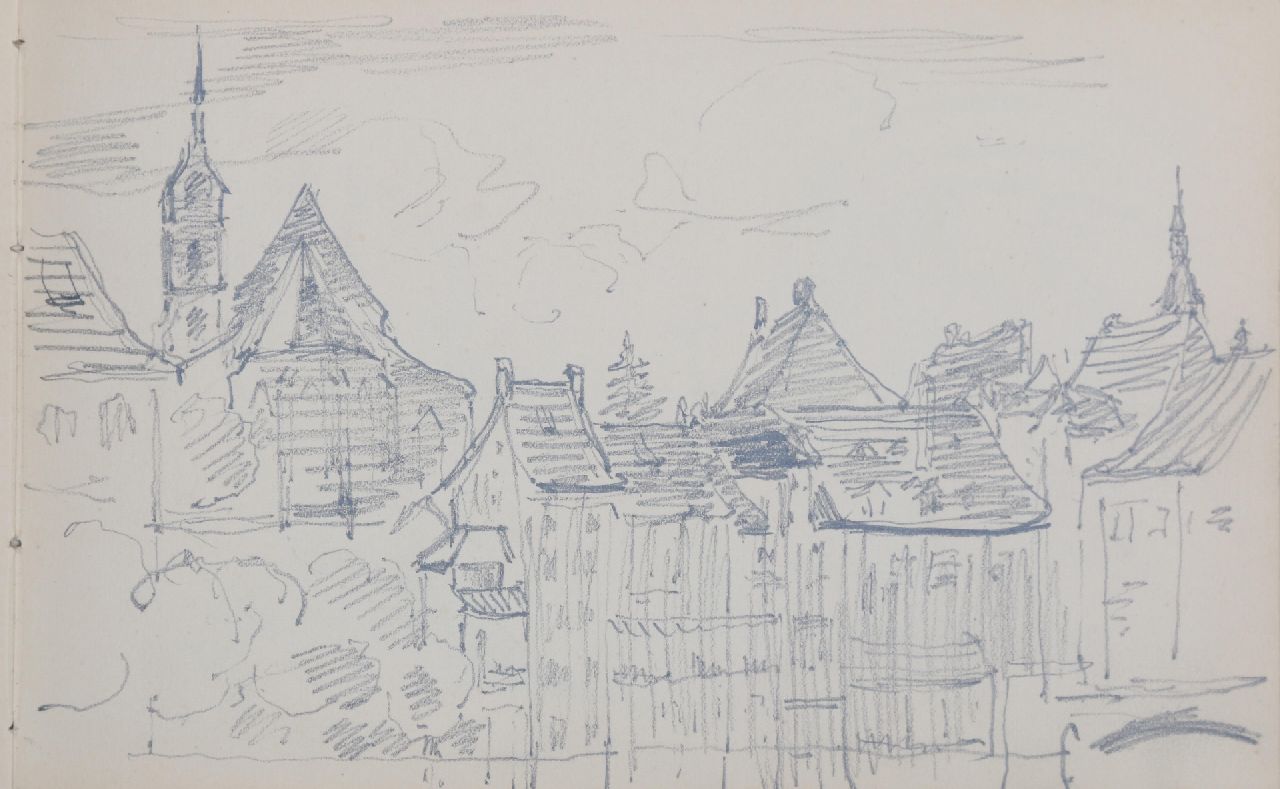 Mesdag H.W. | Hendrik Willem Mesdag, Schetsboek met tekeningen van Hendrik Willem Mesdag en Sientje Mesdag-van Houten, gemengde techniek op papier 13,0 x 21,0 cm, te dateren ca. 1895 Mesdag H.W. | Hendrik Willem Mesdag, Schetsboek met tekeningen van Hendrik Willem Mesdag en Sientje Mesdag-van Houten, gemengde techniek op papier 13,0 x 21,0 cm, te dateren ca. 1895