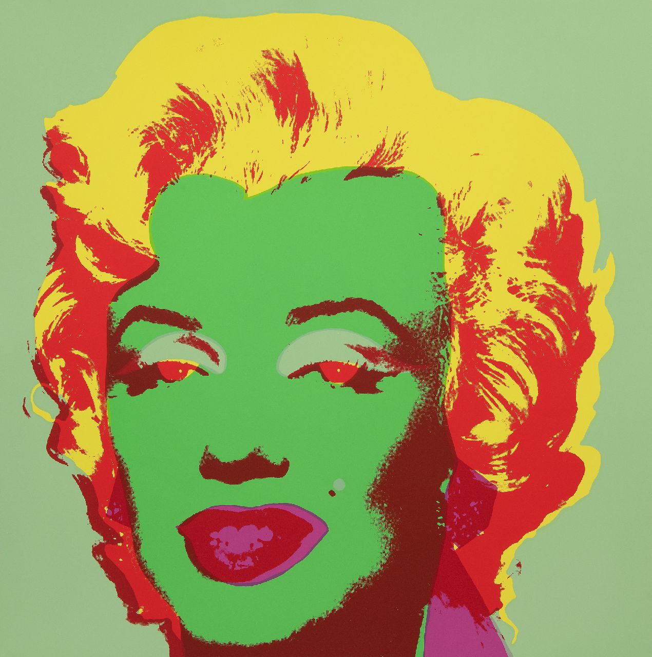Naar Andy Warhol   | Naar Andy Warhol | Grafik zum Verkauf angeboten | Marilyn, Siebdruck auf Papier 91,0 x 91,0 cm, prijs zonder lijst