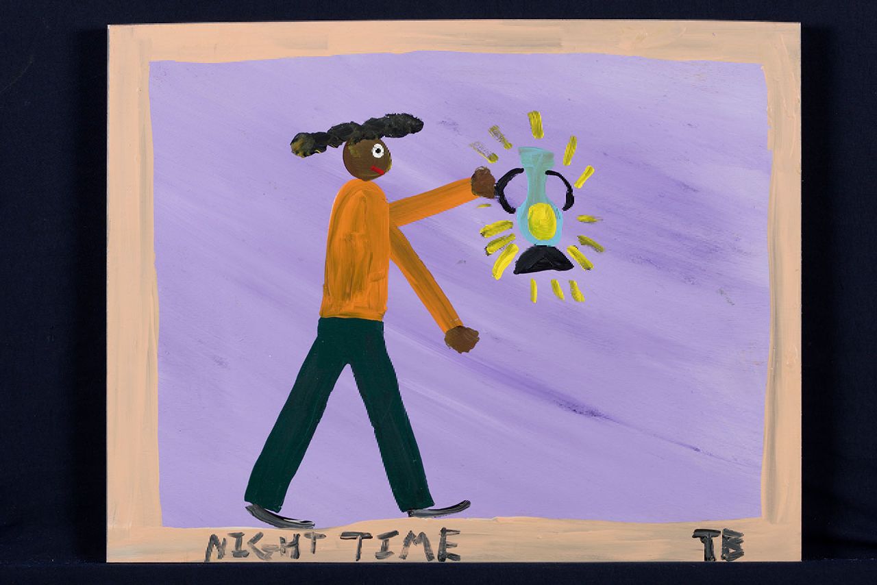 Brown T. | Timothy 'Tim' Brown, Night time, acryl op paneel 38,0 x 48,0 cm, gesigneerd rechtsonder met initialen Brown T. | Timothy 'Tim' Brown, Night time, acryl op paneel 38,0 x 48,0 cm, gesigneerd rechtsonder met initialen