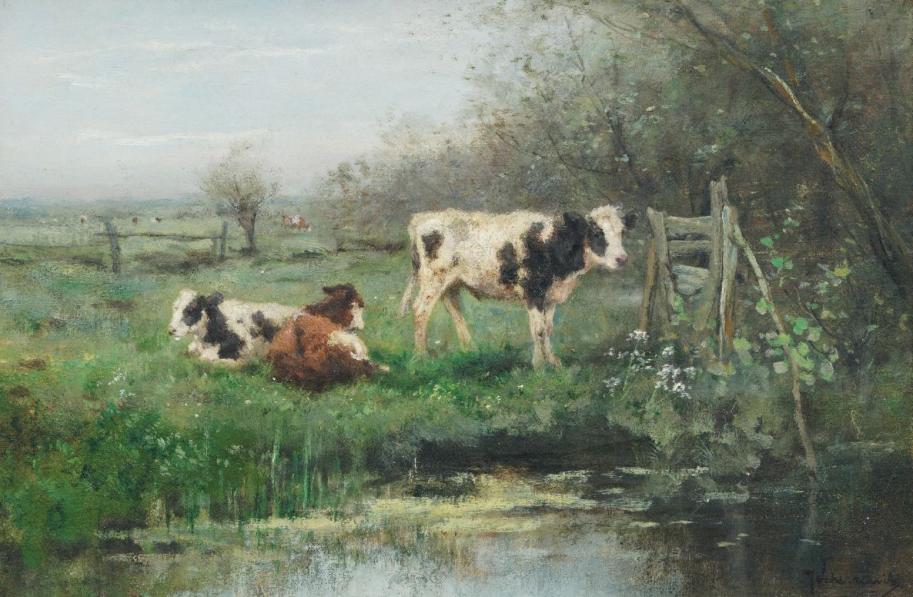 Scherrewitz J.F.C. | Johan Frederik Cornelis Scherrewitz | Schilderijen te koop aangeboden | Pinken aan de waterkant, olieverf op doek 30,4 x 45,4 cm, gesigneerd rechtsonder Scherrewitz J.F.C. | Johan Frederik Cornelis Scherrewitz | Schilderijen te koop aangeboden | Pinken aan de waterkant, olieverf op doek 30,4 x 45,4 cm, gesigneerd rechtsonder