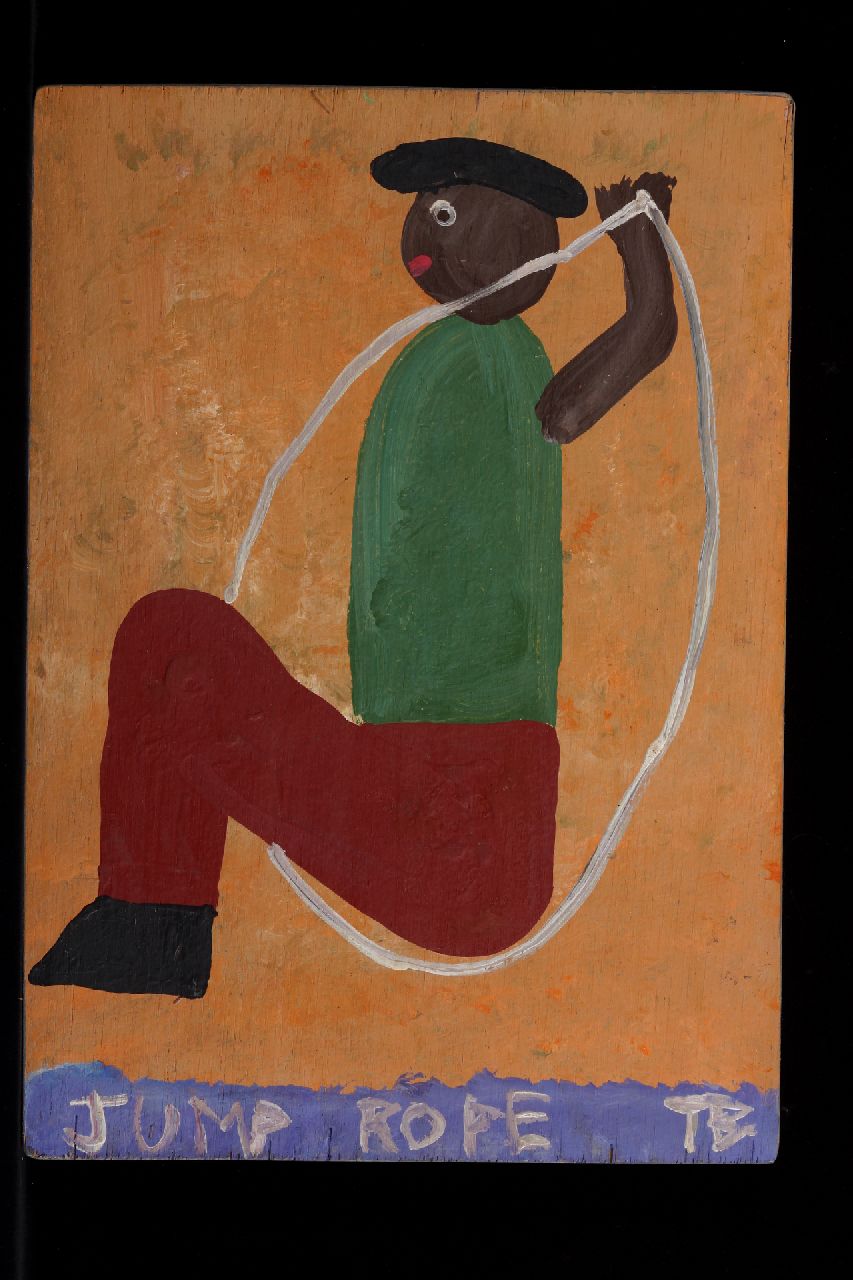 Brown T. | Timothy 'Tim' Brown | Schilderijen te koop aangeboden | Jump rope, acryl op paneel 43,1 x 30,4 cm, gesigneerd rechtsonder met initialen Brown T. | Timothy 'Tim' Brown | Schilderijen te koop aangeboden | Jump rope, acryl op paneel 43,1 x 30,4 cm, gesigneerd rechtsonder met initialen