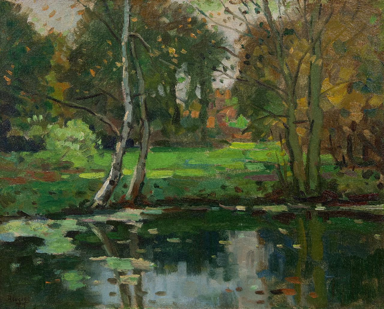 Viegers B.P. | Bernardus Petrus 'Ben' Viegers | Schilderijen te koop aangeboden | Herfstlandschap, olieverf op doek 40,3 x 50,3 cm, gesigneerd linksonder Viegers B.P. | Bernardus Petrus 'Ben' Viegers | Schilderijen te koop aangeboden | Herfstlandschap, olieverf op doek 40,3 x 50,3 cm, gesigneerd linksonder