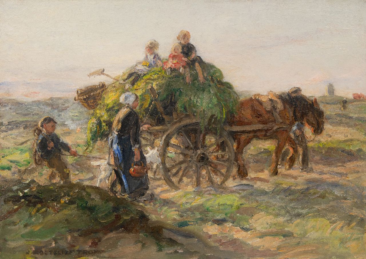 Zoetelief Tromp J. | Johannes 'Jan' Zoetelief Tromp | Schilderijen te koop aangeboden | Huiswaarts met het gezin, Katwijk, olieverf op doek 40,2 x 56,5 cm, gesigneerd linksonder en verso Zoetelief Tromp J. | Johannes 'Jan' Zoetelief Tromp | Schilderijen te koop aangeboden | Huiswaarts met het gezin, Katwijk, olieverf op doek 40,2 x 56,5 cm, gesigneerd linksonder en verso