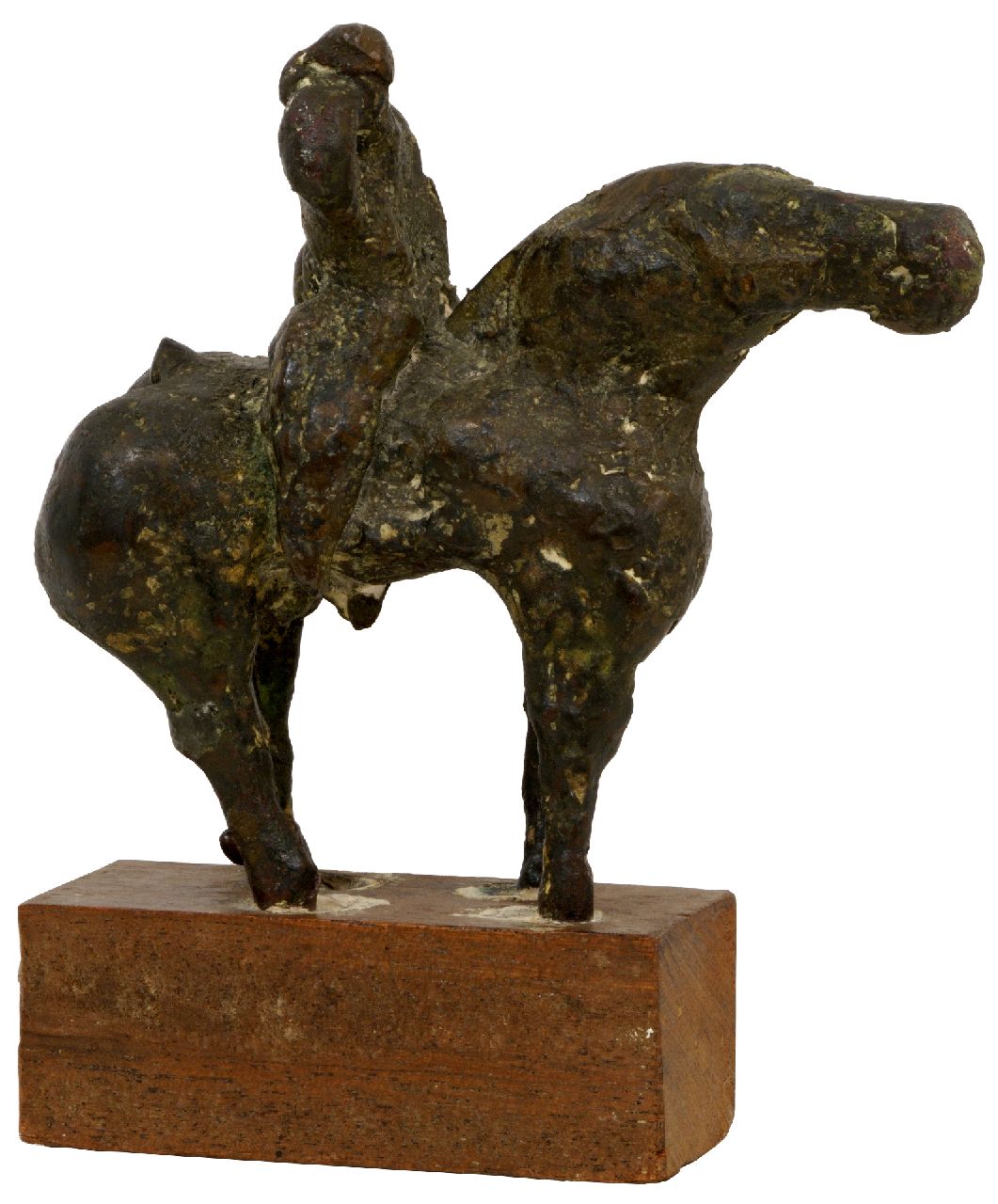 Arthur Spronken | Ruiter te paard, brons, 16,0 x 13,0 cm, gesigneerd op onderzijde en gedateerd 1963 Arthur Spronken | Ruiter te paard, brons, 16,0 x 13,0 cm, gesigneerd op onderzijde en gedateerd 1963