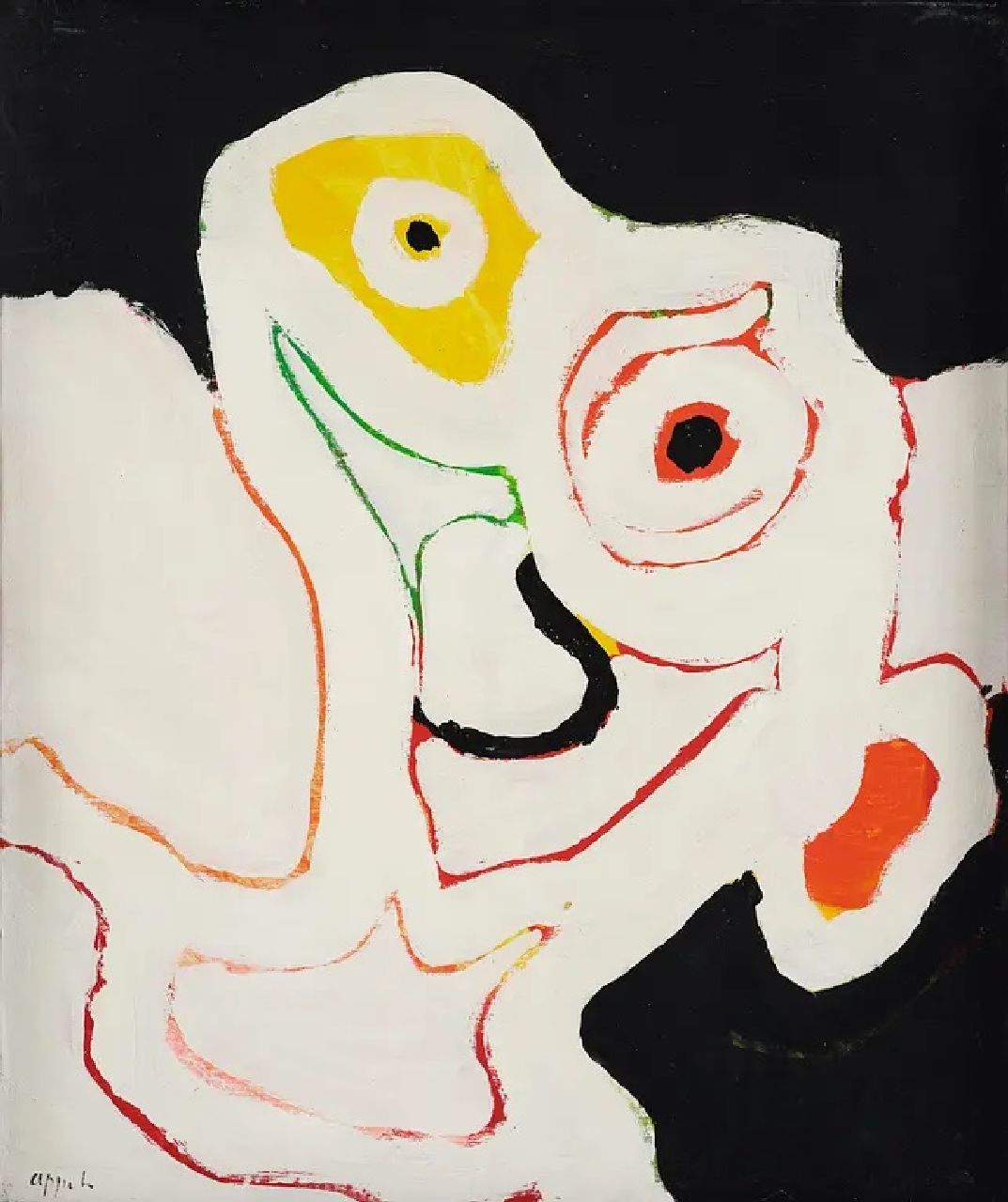 Appel C.K. | Christiaan 'Karel' Appel | Schilderijen te koop aangeboden | Zonder tite, olieverf op doek 65,0 x 54,0 cm, gesigneerd linksonder Appel C.K. | Christiaan 'Karel' Appel | Schilderijen te koop aangeboden | Zonder tite, olieverf op doek 65,0 x 54,0 cm, gesigneerd linksonder