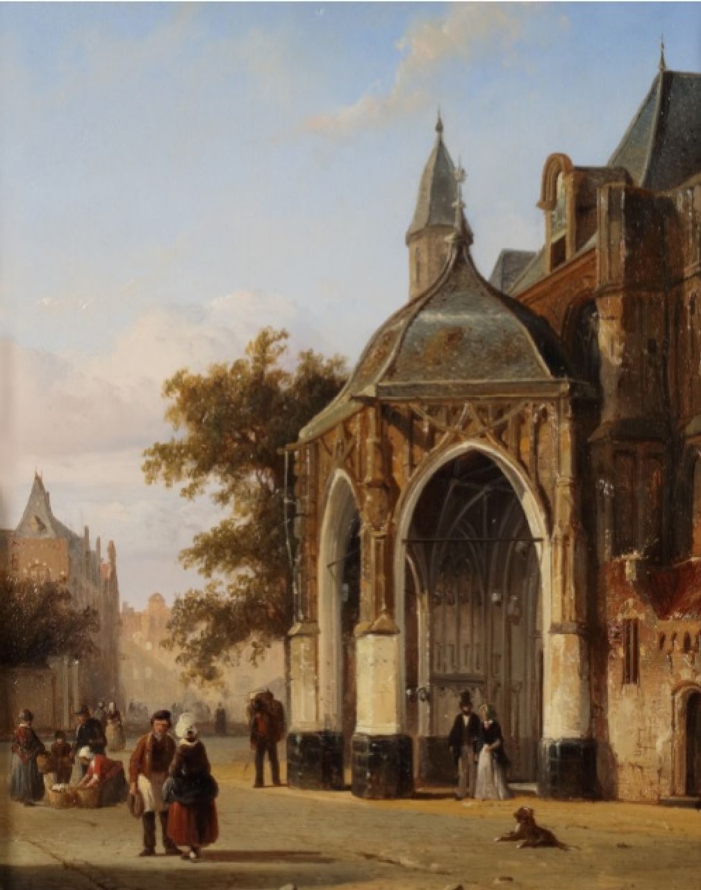 Springer C. | Cornelis Springer | Schilderijen te koop aangeboden | Gezicht op de St. Stevens Kerk, Nijmegen, olieverf op paneel 28,0 x 21,7 cm, gesigneerd linksonder met mon en gedateerd '48 Springer C. | Cornelis Springer | Schilderijen te koop aangeboden | Gezicht op de St. Stevens Kerk, Nijmegen, olieverf op paneel 28,0 x 21,7 cm, gesigneerd linksonder met mon en gedateerd '48