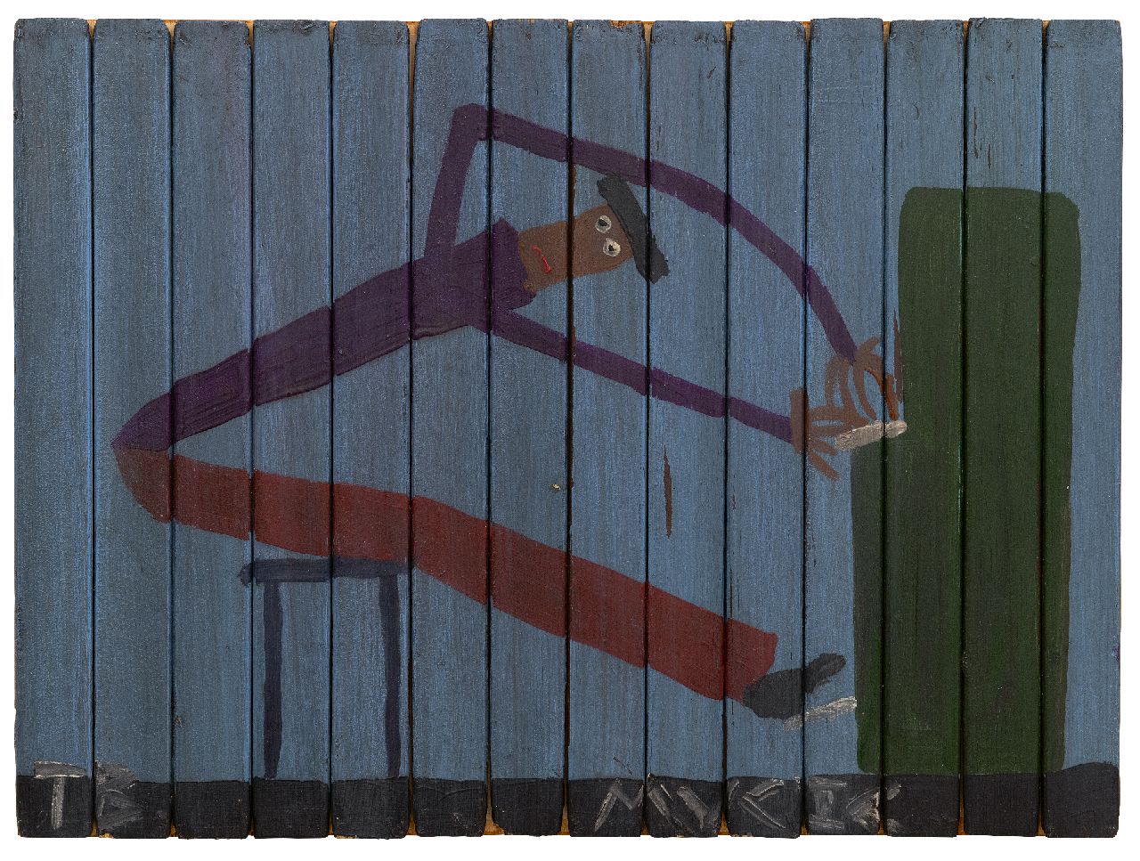Brown T. | Timothy 'Tim' Brown | Schilderijen te koop aangeboden | De pianist, olieverf op hout 32,9 x 44,3 cm, gesigneerd linksonder en verso met monogram en ca. 1970 Brown T. | Timothy 'Tim' Brown | Schilderijen te koop aangeboden | De pianist, olieverf op hout 32,9 x 44,3 cm, gesigneerd linksonder en verso met monogram en ca. 1970