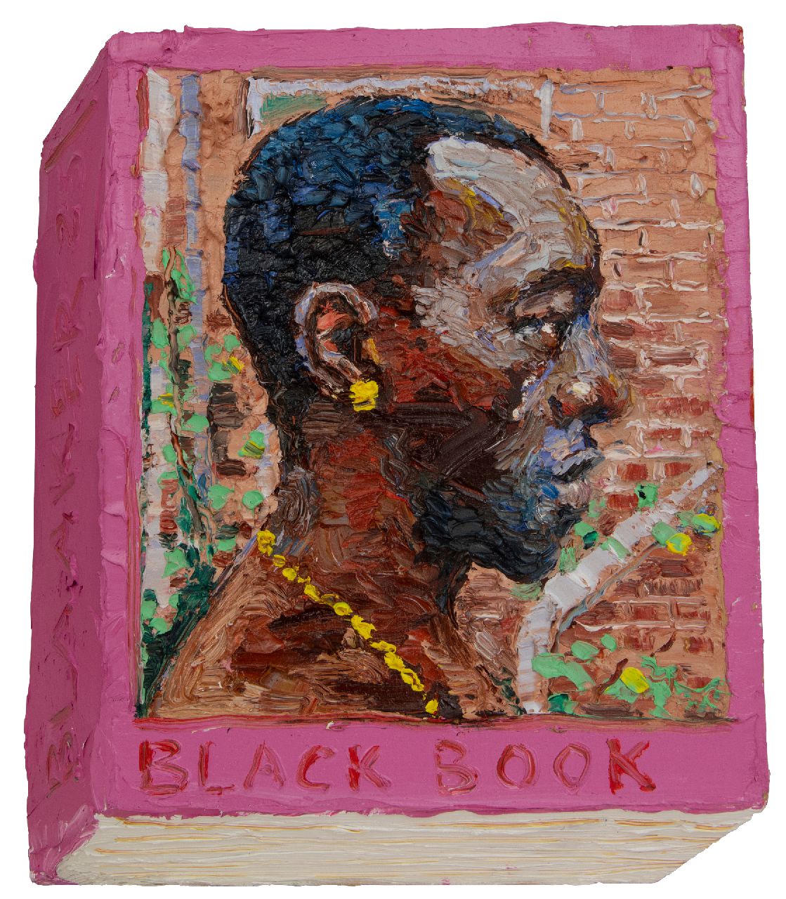 Carlos Blaaker | Black Book, olieverf op paneel, 34,0 x 29,5 cm, gesigneerd linker zijkant en gedateerd op linker zijkant 25 en verso 26