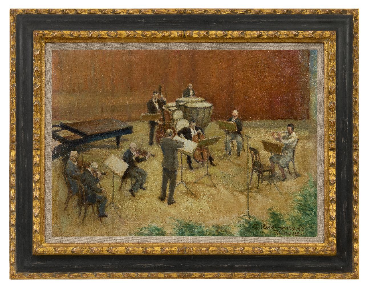 Bolding C. | Cornelis 'Cees' Bolding | Schilderijen te koop aangeboden | Orkest van het Kurhaus in Merano, Italië, olieverf op doek 37,2 x 52,3 cm, gesigneerd rechtsonder Bolding C. | Cornelis 'Cees' Bolding | Schilderijen te koop aangeboden | Orkest van het Kurhaus in Merano, Italië, olieverf op doek 37,2 x 52,3 cm, gesigneerd rechtsonder