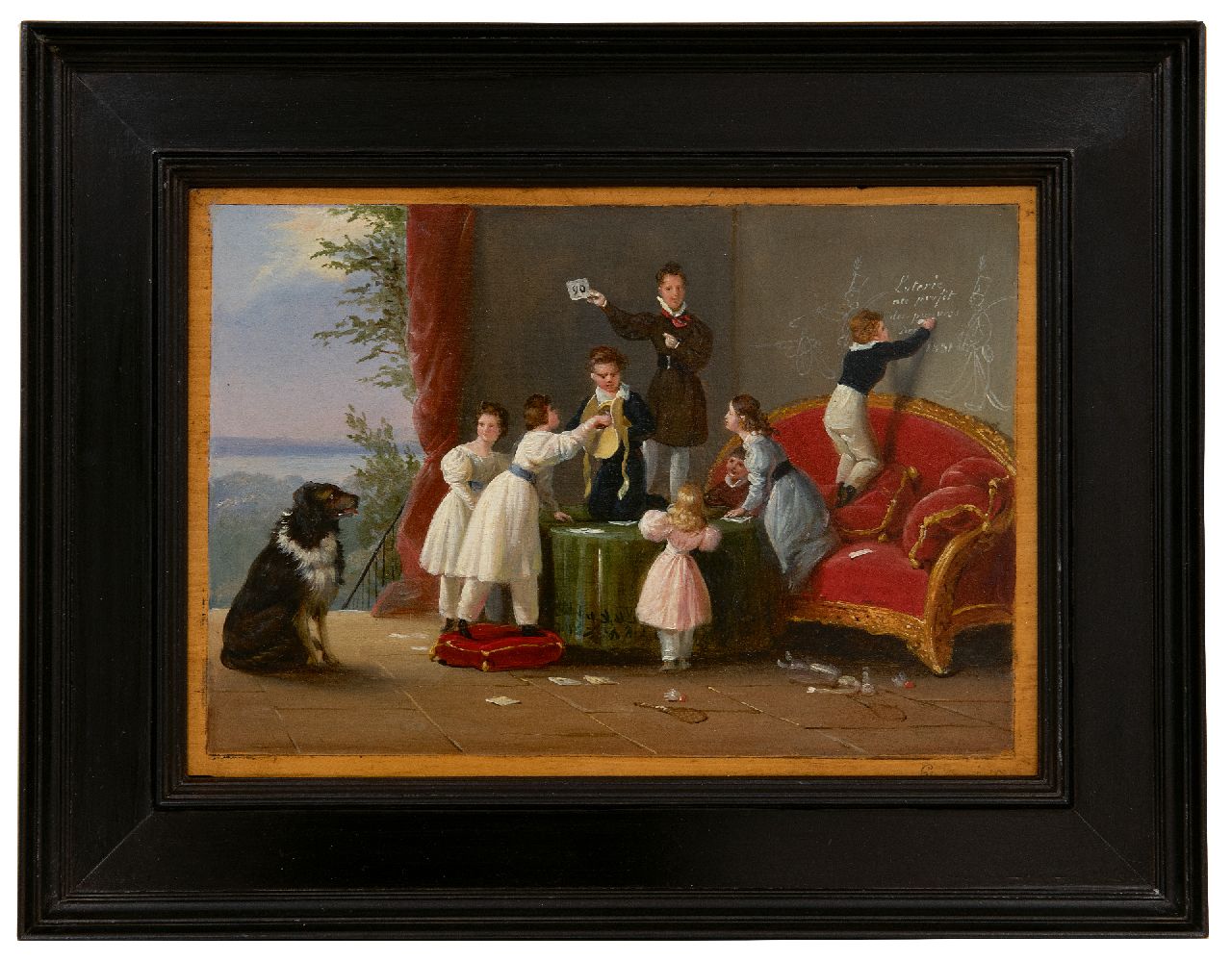 Pingret E.H.T. | Édouard Henri Théophile Pingret | Schilderijen te koop aangeboden | De armenloterij, olieverf op paneel 17,5 x 25,3 cm, gesigneerd rechtsonder en gedateerd 1831 Pingret E.H.T. | Édouard Henri Théophile Pingret | Schilderijen te koop aangeboden | De armenloterij, olieverf op paneel 17,5 x 25,3 cm, gesigneerd rechtsonder en gedateerd 1831