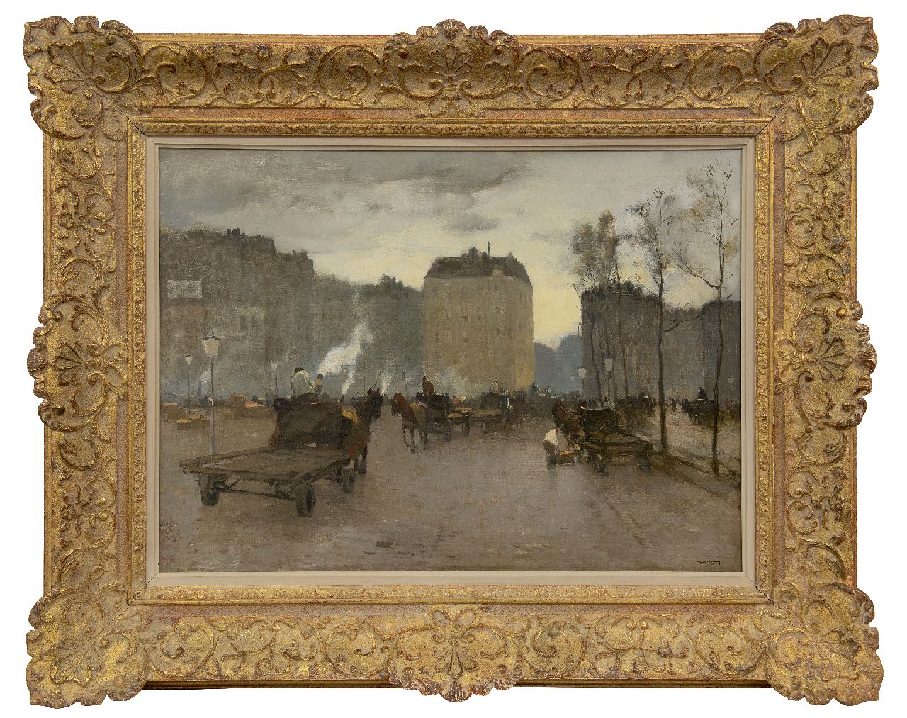 Wenning IJ.H. | IJpe Heerke 'Ype' Wenning | Schilderijen te koop aangeboden | Bedrijvigheid op een stadskade, olieverf op doek 50,5 x 70,6 cm, gesigneerd rechtsonder Wenning IJ.H. | IJpe Heerke 'Ype' Wenning | Schilderijen te koop aangeboden | Bedrijvigheid op een stadskade, olieverf op doek 50,5 x 70,6 cm, gesigneerd rechtsonder