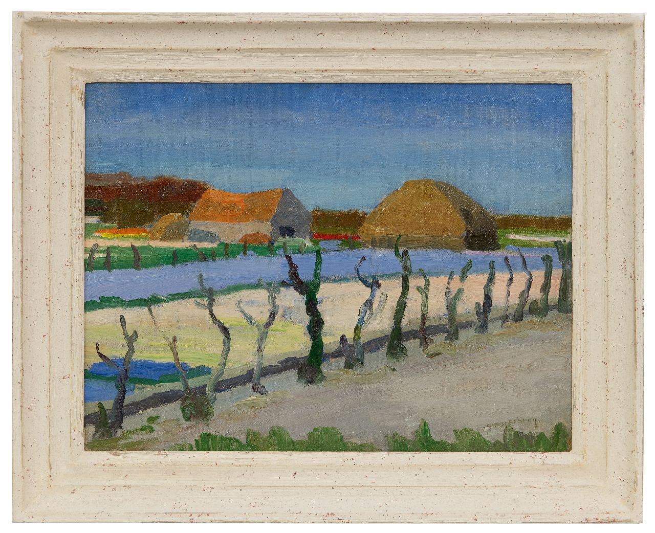 Smorenberg D. | Dirk Smorenberg, Bloeiende bollenvelden, olieverf op doek 30,2 x 39,9 cm, gesigneerd rechtsonder en ca 1925 Smorenberg D. | Dirk Smorenberg, Bloeiende bollenvelden, olieverf op doek 30,2 x 39,9 cm, gesigneerd rechtsonder en ca 1925