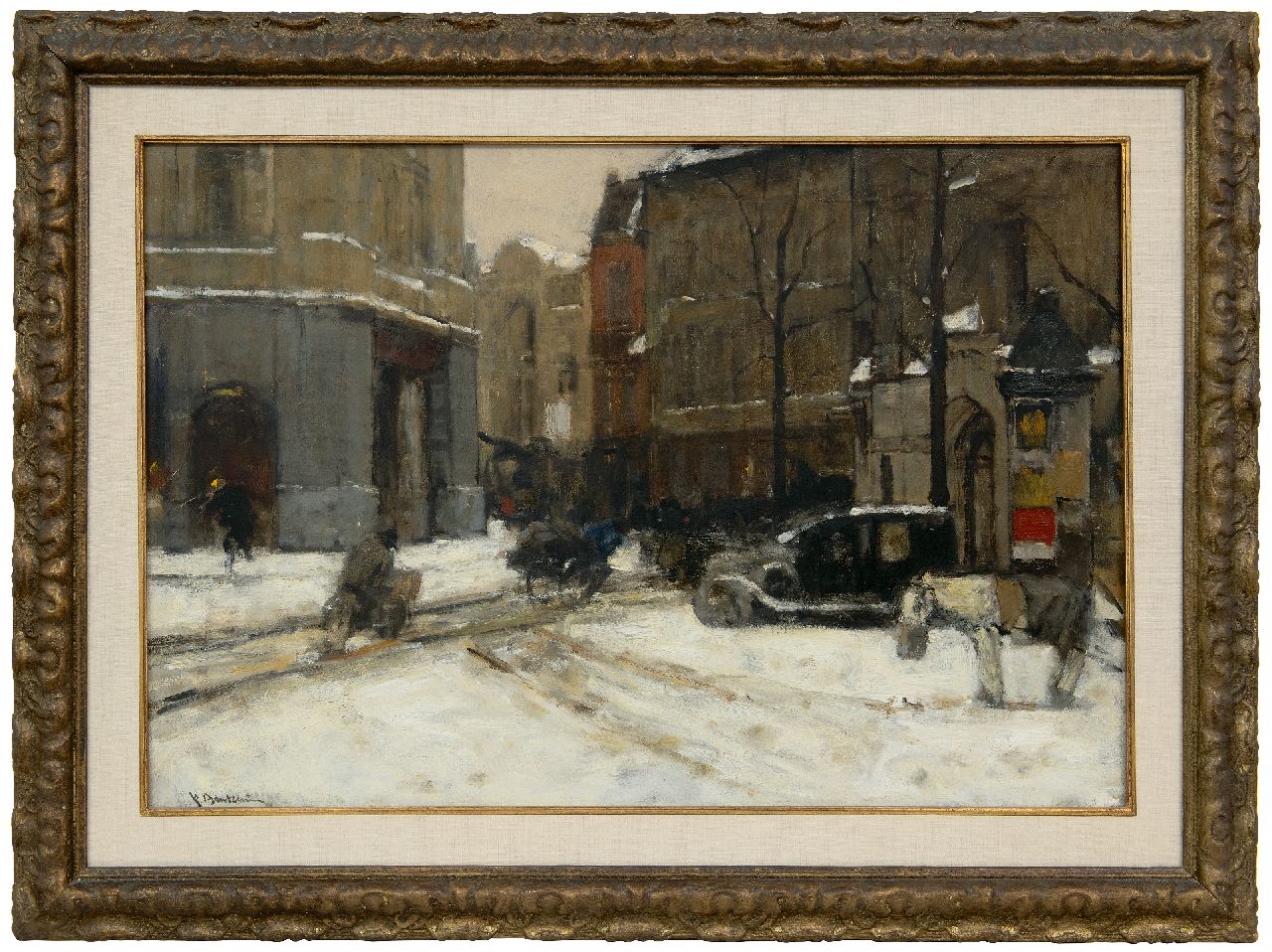 Arntzenius P.F.N.J. | Pieter Florentius Nicolaas Jacobus 'Floris' Arntzenius | Schilderijen te koop aangeboden | Het Buitenhof, Den Haag, in de sneeuw, olieverf op doek 55,7 x 80,4 cm, gesigneerd linksonder Arntzenius P.F.N.J. | Pieter Florentius Nicolaas Jacobus 'Floris' Arntzenius | Schilderijen te koop aangeboden | Het Buitenhof, Den Haag, in de sneeuw, olieverf op doek 55,7 x 80,4 cm, gesigneerd linksonder