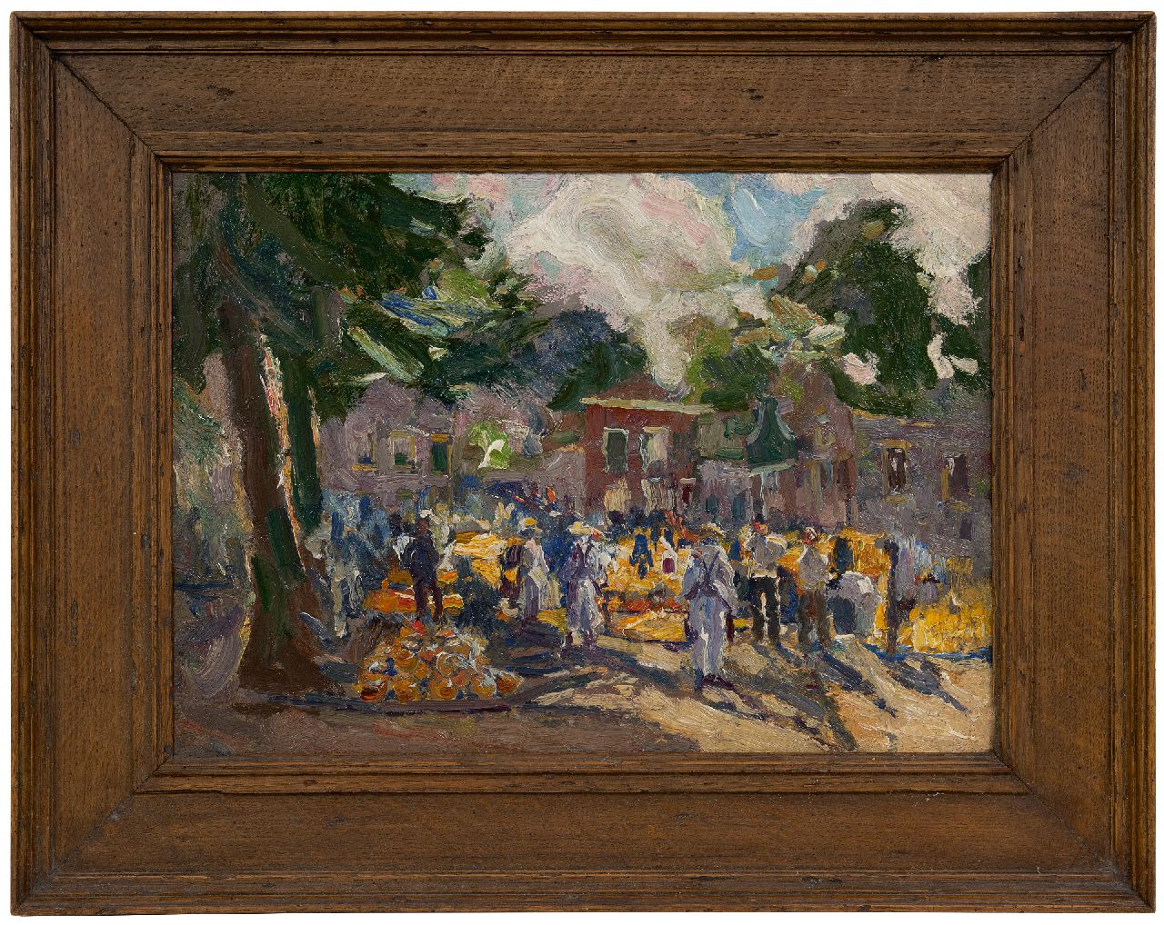 Dom P.L.C. | Paulus Ludovicus Carolus 'Pol' Dom | Schilderijen te koop aangeboden | Kaasmarkt, olieverf op paneel 33,0 x 45,0 cm Dom P.L.C. | Paulus Ludovicus Carolus 'Pol' Dom | Schilderijen te koop aangeboden | Kaasmarkt, olieverf op paneel 33,0 x 45,0 cm