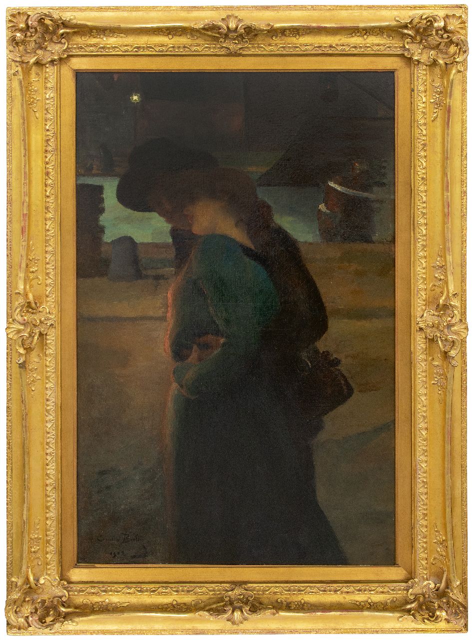 Berlin C.  | Camille Berlin | Schilderijen te koop aangeboden | Un soir, olieverf op doek 128,5 x 77,2 cm, gesigneerd linksonder en gedateerd 1902