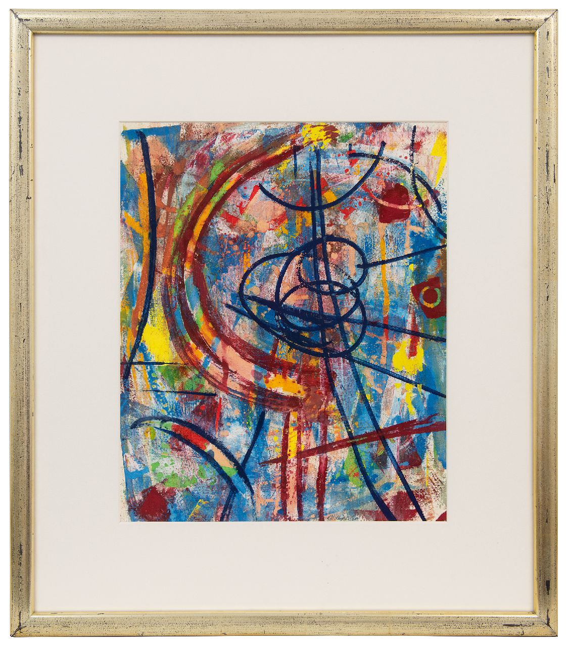 Boers W.H.F. | 'Willy' Herman Friederich Boers, Nice, gouache op papier 44,5 x 36,5 cm, gesigneerd middenonder en verso 1951 Boers W.H.F. | 'Willy' Herman Friederich Boers, Nice, gouache op papier 44,5 x 36,5 cm, gesigneerd middenonder en verso 1951