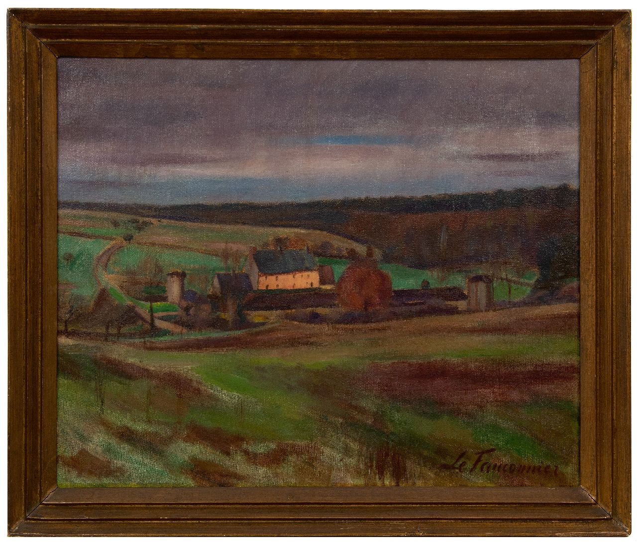 Fauconnier H.V.G. Le | 'Henri' Victor Gabriel Le Fauconnier | Schilderijen te koop aangeboden | Landschap Grosrouvres, Frankrijk, olieverf op doek 60,1 x 73,4 cm, gesigneerd rechtsonder en verso en verso gedateerd 1939 Fauconnier H.V.G. Le | 'Henri' Victor Gabriel Le Fauconnier | Schilderijen te koop aangeboden | Landschap Grosrouvres, Frankrijk, olieverf op doek 60,1 x 73,4 cm, gesigneerd rechtsonder en verso en verso gedateerd 1939