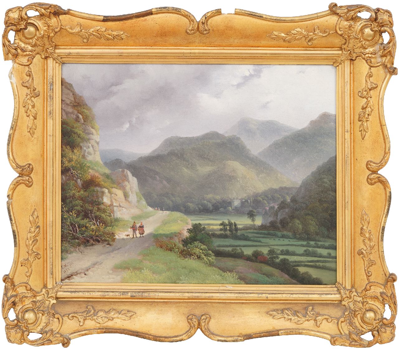 Meijer J.H.L. | Johan Hendrik 'Louis' Meijer, Berglandschap, olieverf op paneel 26,0 x 34,6 cm, gesigneerd linksonder en gedateerd 1833 Meijer J.H.L. | Johan Hendrik 'Louis' Meijer, Berglandschap, olieverf op paneel 26,0 x 34,6 cm, gesigneerd linksonder en gedateerd 1833