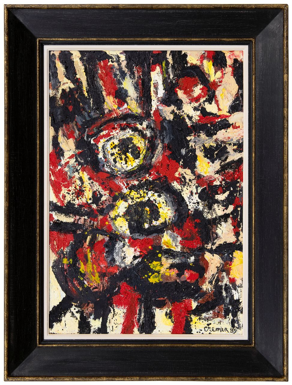 Cremer J. | Jan Cremer | Schilderijen te koop aangeboden | Zonder titel, olieverf op doek 65,2 x 45,1 cm, gesigneerd rechtsonder en gedateerd '59 VERKOCHT Cremer J. | Jan Cremer | Schilderijen te koop aangeboden | Zonder titel, olieverf op doek 65,2 x 45,1 cm, gesigneerd rechtsonder en gedateerd '59 VERKOCHT