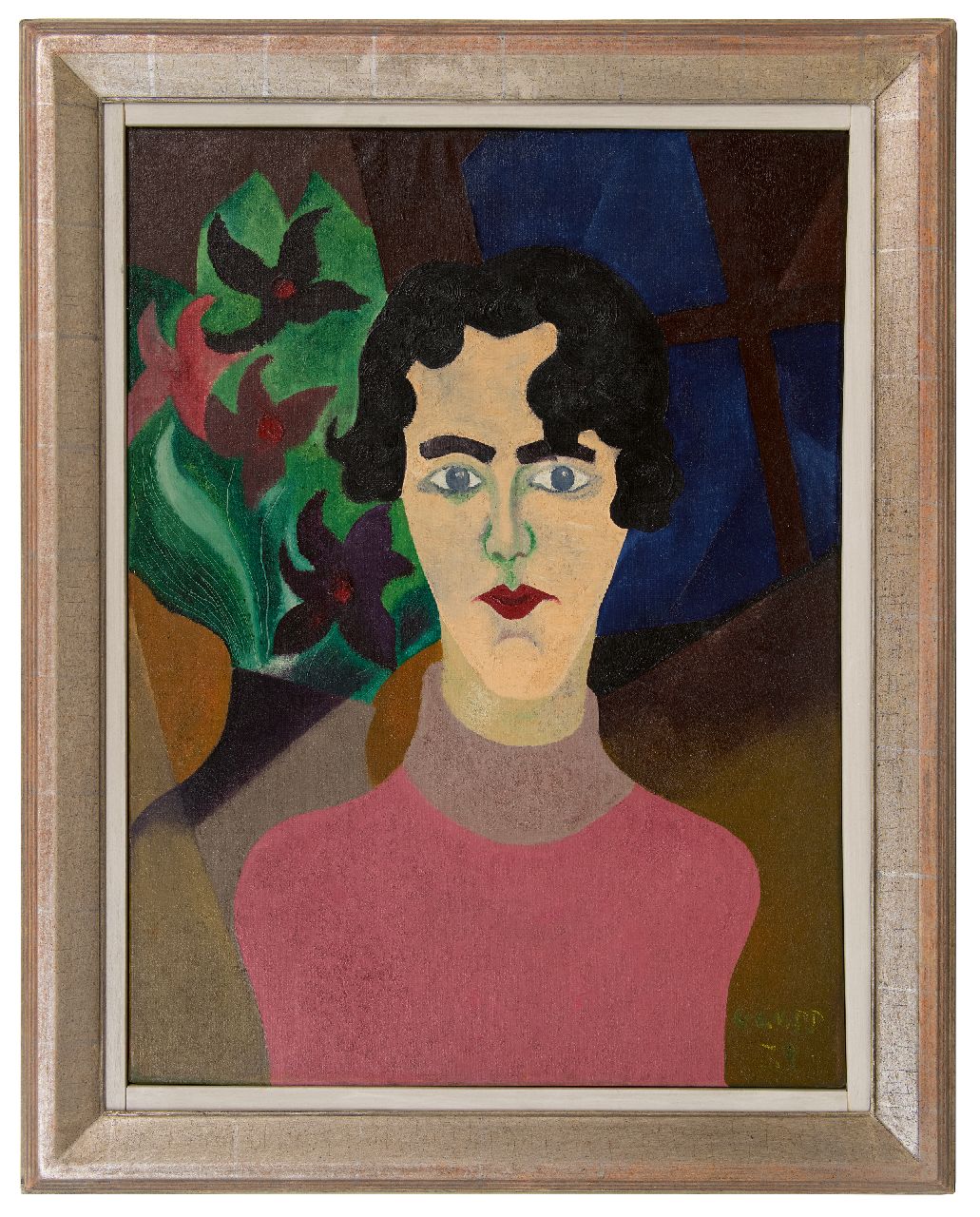 Gaupp K.A.C. | Karel Albert 'Charles' Gaupp, Zelfportret als vrouw, olieverf op doek 80,1 x 60,5 cm, gesigneerd rechtsonder en gedateerd '39 Gaupp K.A.C. | Karel Albert 'Charles' Gaupp, Zelfportret als vrouw, olieverf op doek 80,1 x 60,5 cm, gesigneerd rechtsonder en gedateerd '39