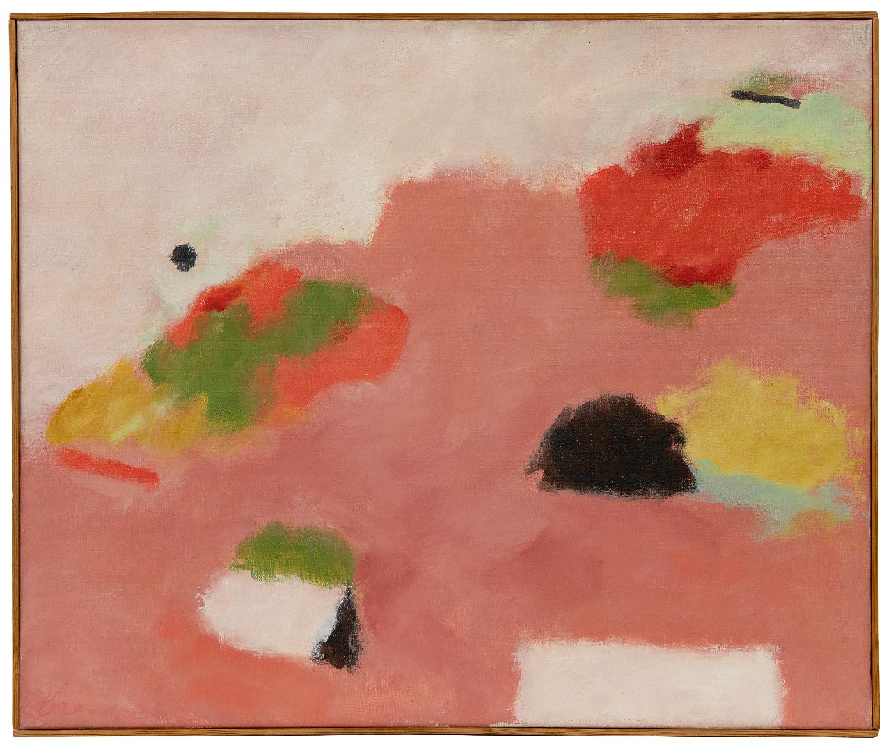 Brands E.A.M. | Eugenius Antonius Maria 'Eugène' Brands | Schilderijen te koop aangeboden | Landschap met geometrische elementen, olieverf op doek 49,9 x 60,1 cm, gesigneerd linksonder en verso gedateerd 1978 Brands E.A.M. | Eugenius Antonius Maria 'Eugène' Brands | Schilderijen te koop aangeboden | Landschap met geometrische elementen, olieverf op doek 49,9 x 60,1 cm, gesigneerd linksonder en verso gedateerd 1978