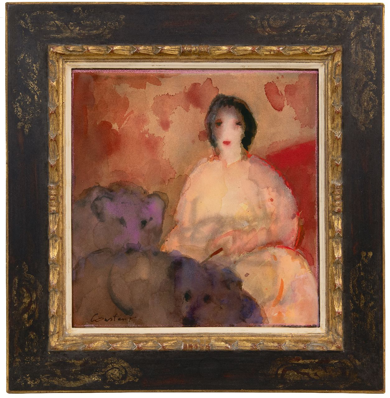 Constant (Constant Anton Nieuwenhuijs)   | Constant (Constant Anton Nieuwenhuijs) | Aquarellen en tekeningen te koop aangeboden | De Berentemster, aquarel op papier 46,0 x 44,7 cm, gesigneerd linksonder en te dateren 1986