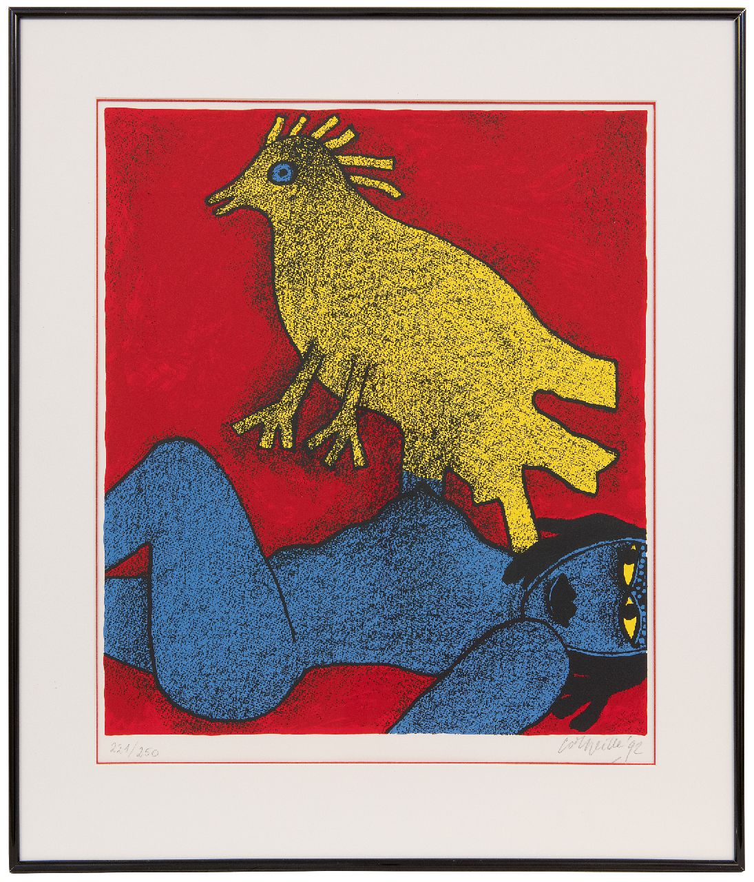 Corneille ('Corneille' Guillaume Beverloo)   | Corneille ('Corneille' Guillaume Beverloo) | Grafiek te koop aangeboden | Magic Africaine, litho op papier 54,4 x 45,7 cm, gesigneerd rechtsonder (in potlood) en gedateerd '92 (in potlood)