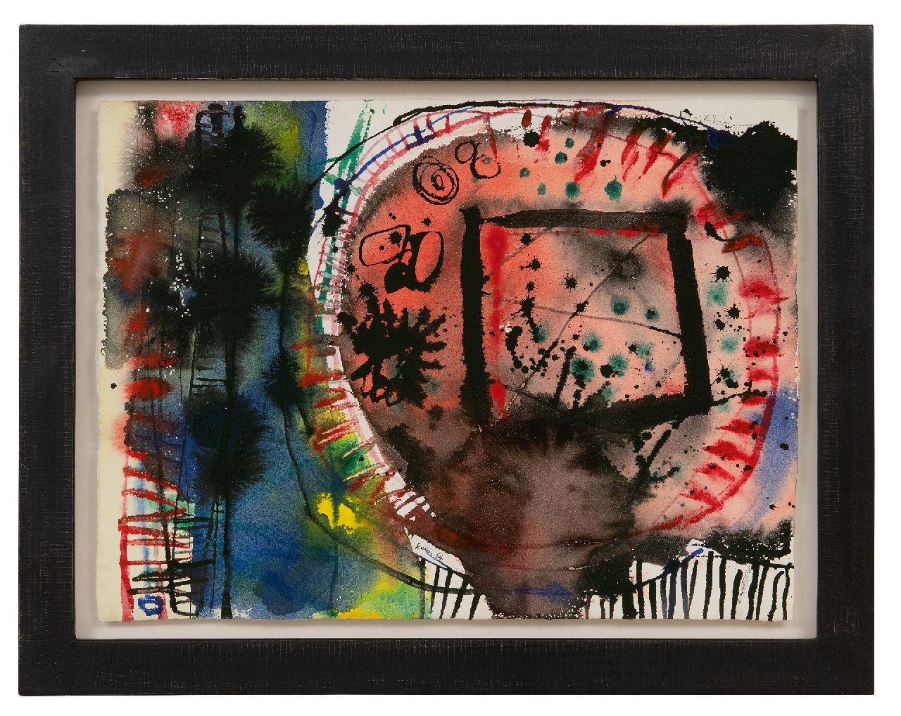 Rustin J. | Jean Rustin | Aquarellen en tekeningen te koop aangeboden | Zonder titel, inkt en aquarel op papier 28,5 x 38,3 cm, gesigneerd middenonder en gedateerd '64 Rustin J. | Jean Rustin | Aquarellen en tekeningen te koop aangeboden | Zonder titel, inkt en aquarel op papier 28,5 x 38,3 cm, gesigneerd middenonder en gedateerd '64