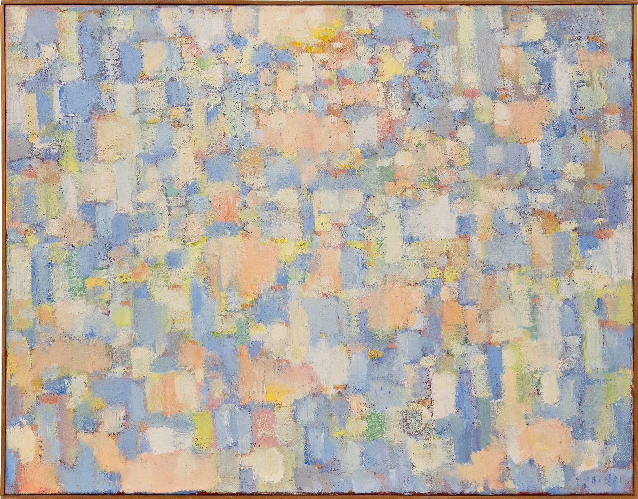 Polder R.C.G.  | Rudolph Christiaan Gerrit 'Rudi' Polder | Schilderijen te koop aangeboden | Zonder titel, olieverf op doek 70,4 x 90,2 cm, gesigneerd rechtsonder en ca 1967