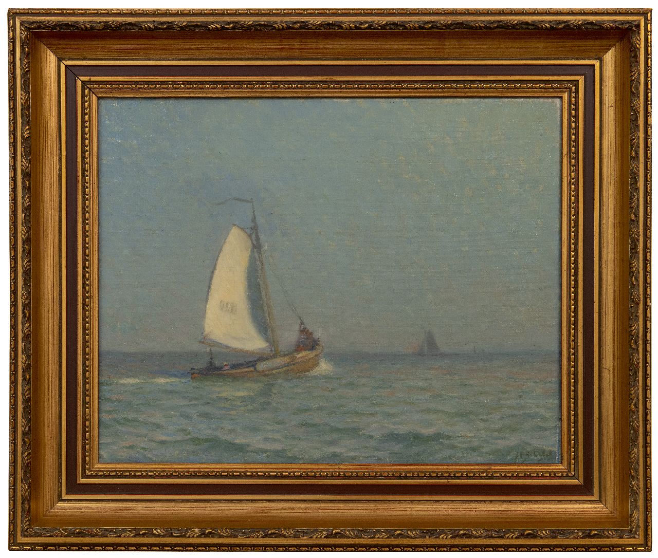 Schotel A.P. | Anthonie Pieter Schotel | Schilderijen te koop aangeboden | Zomer op de Zuiderzee, olieverf op doek 40,0 x 50,0 cm, gesigneerd rechtsonder Schotel A.P. | Anthonie Pieter Schotel | Schilderijen te koop aangeboden | Zomer op de Zuiderzee, olieverf op doek 40,0 x 50,0 cm, gesigneerd rechtsonder