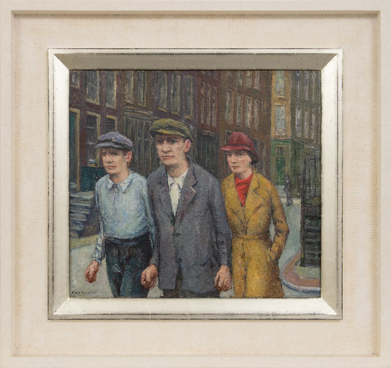 Beekman C.H. | Christiaan Hendrik 'Chris' Beekman | Schilderijen te koop aangeboden | Op weg naar de demonstratie, olieverf op doek 45,0 x 50,0 cm, gesigneerd linksonder en te dateren ca. 1934 Beekman C.H. | Christiaan Hendrik 'Chris' Beekman | Schilderijen te koop aangeboden | Op weg naar de demonstratie, olieverf op doek 45,0 x 50,0 cm, gesigneerd linksonder en te dateren ca. 1934