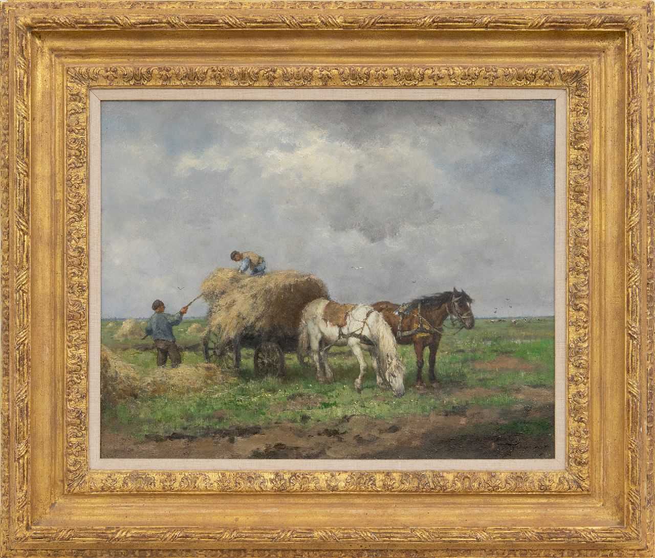 Scherrewitz J.F.C. | Johan Frederik Cornelis Scherrewitz | Schilderijen te koop aangeboden | Hooioogst, olieverf op doek 40,6 x 50,5 cm, gesigneerd rechtsonder Scherrewitz J.F.C. | Johan Frederik Cornelis Scherrewitz | Schilderijen te koop aangeboden | Hooioogst, olieverf op doek 40,6 x 50,5 cm, gesigneerd rechtsonder