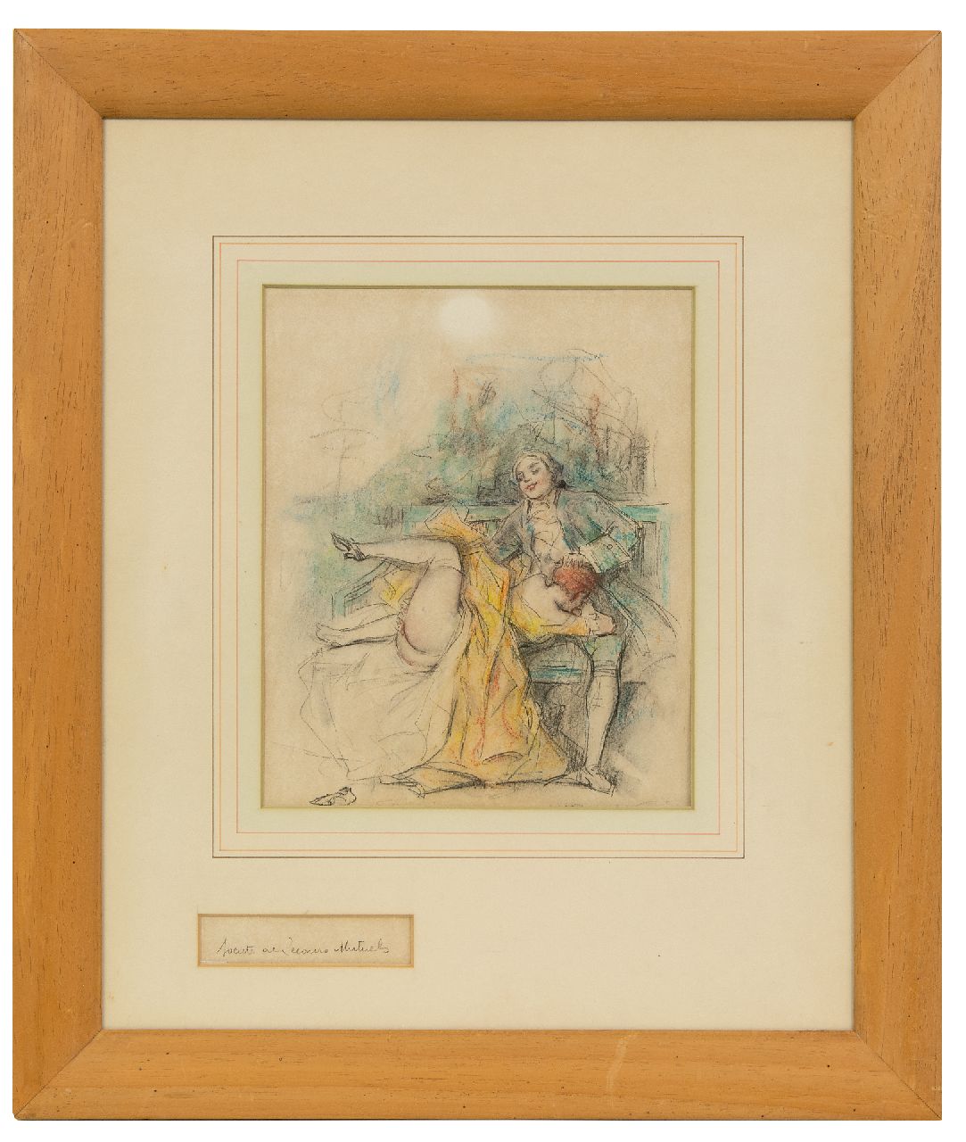 Poulton T.L. | Thomas Leycester 'Tom' Poulton, Société de secours mutuel / Wederzijdse ondersteuning, kleurpotlood op papier 21,5 x 18,0 cm Poulton T.L. | Thomas Leycester 'Tom' Poulton, Société de secours mutuel / Wederzijdse ondersteuning, kleurpotlood op papier 21,5 x 18,0 cm
