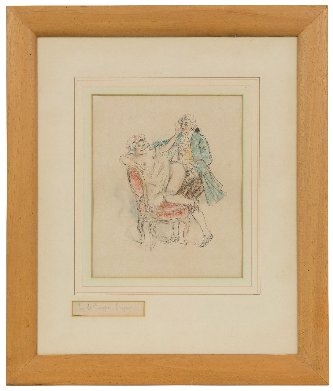 Poulton T.L.  | Thomas Leycester 'Tom' Poulton, Tu te trompes brigand! / Je vergist je schurk!, kleurpotlood op papier 21,5 x 18,0 cm