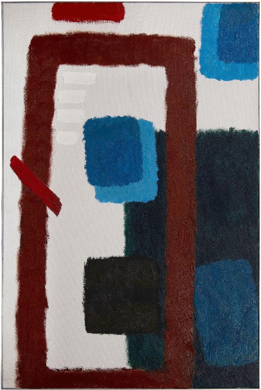 Hussem W.F.K. | 'Willem' Frans Karel Hussem | Schilderijen te koop aangeboden | Abstracte compositie, olieverf op doek 150,3 x 100,5 cm, te dateren 1962 Hussem W.F.K. | 'Willem' Frans Karel Hussem | Schilderijen te koop aangeboden | Abstracte compositie, olieverf op doek 150,3 x 100,5 cm, te dateren 1962