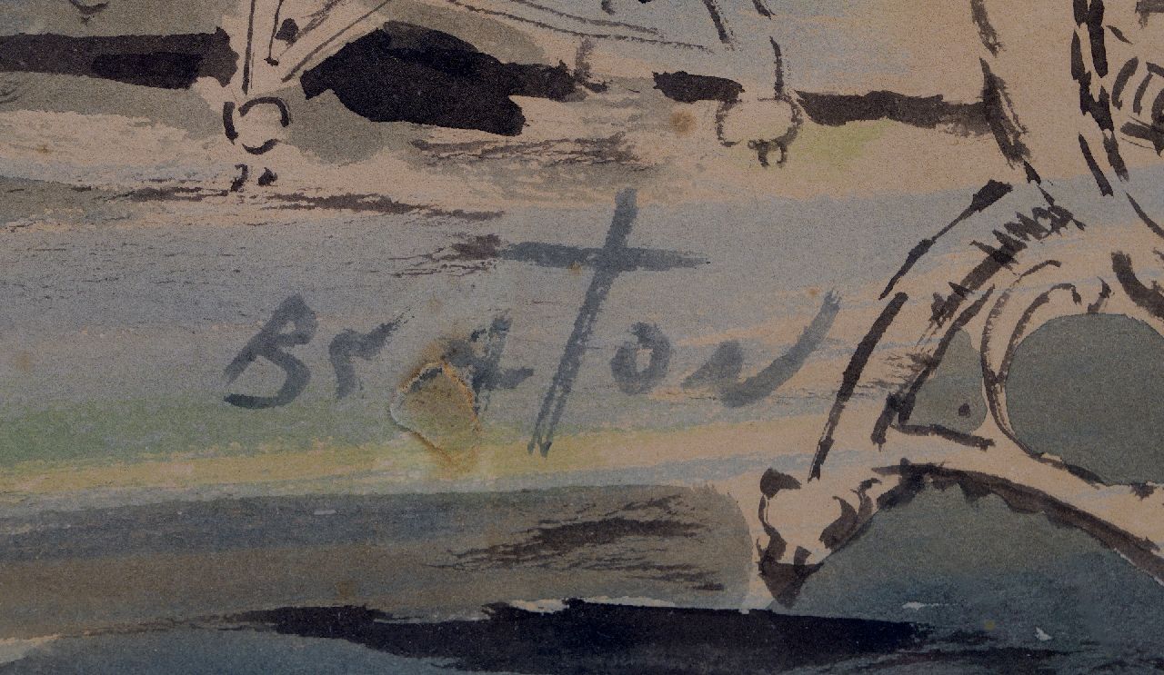 Cecil Walter Hardy Beaton signaturen Scène uit het toneelstuk The Importance of being Earnest: Miss Prism en Cecily