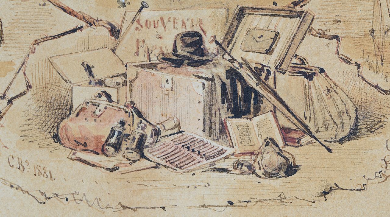 Franse School signaturen Souvenirs de Paris