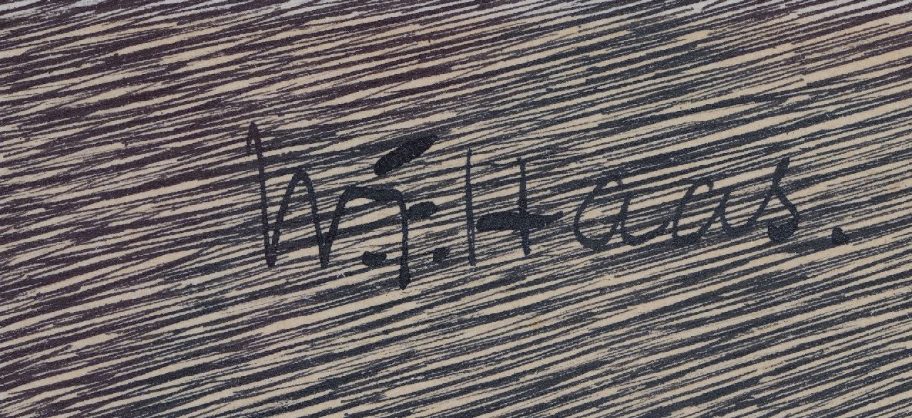 Willem Frederik Haas signaturen Hollands landschap