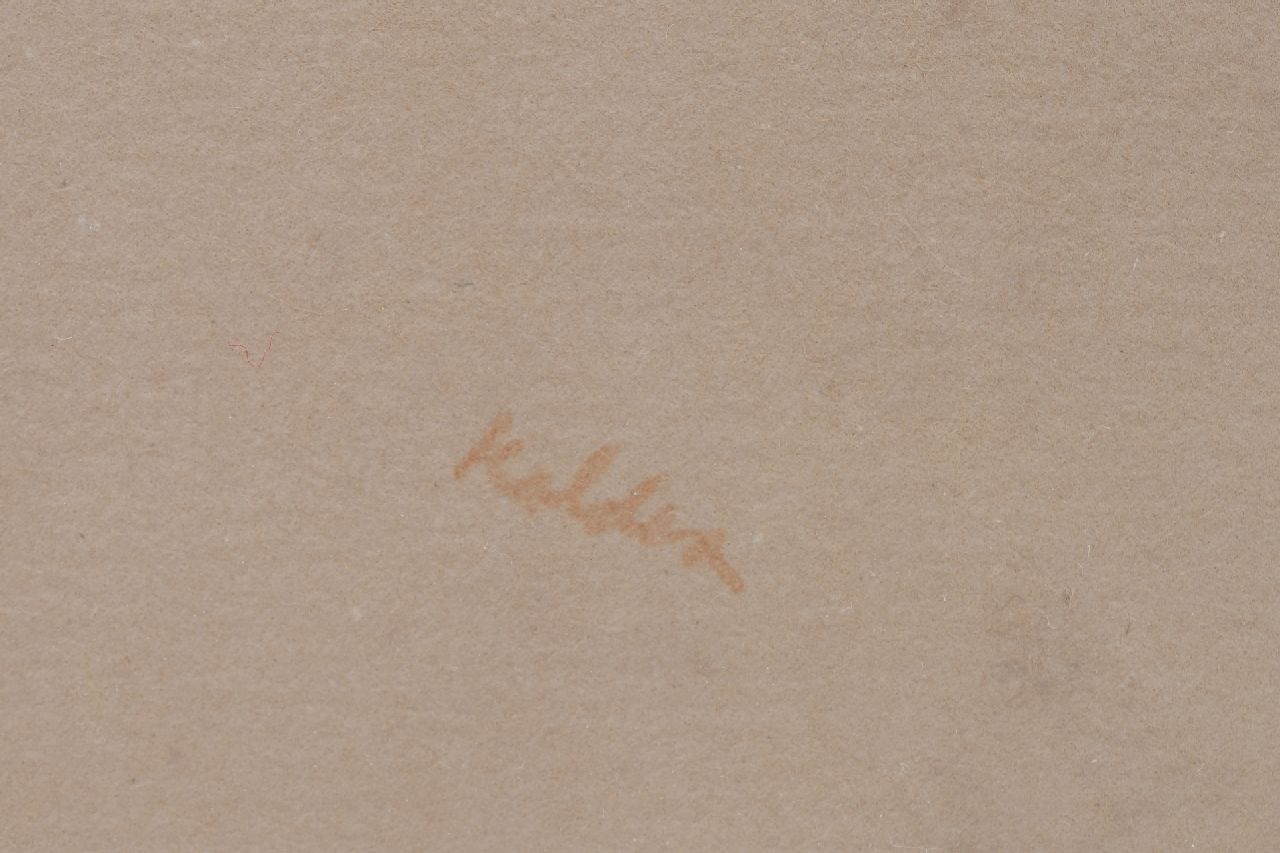 Toon Kelder signaturen Liggend naakt