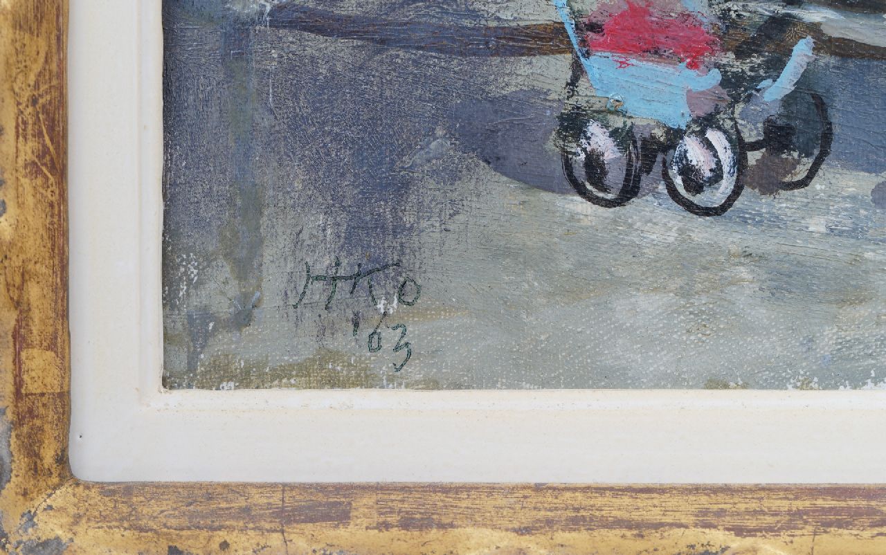 Harm Kamerlingh Onnes signaturen Zomermiddag in het park, Amsterdam