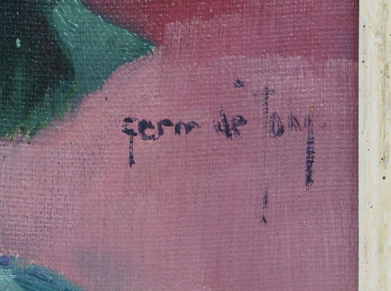 Germ de Jong signaturen Bloeiende gloksinia