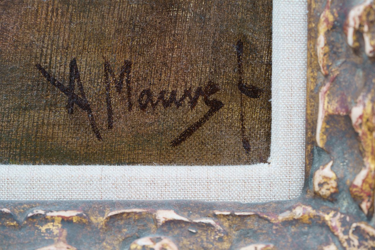 Anton Mauve Signaturen Das Füttern der Schafe