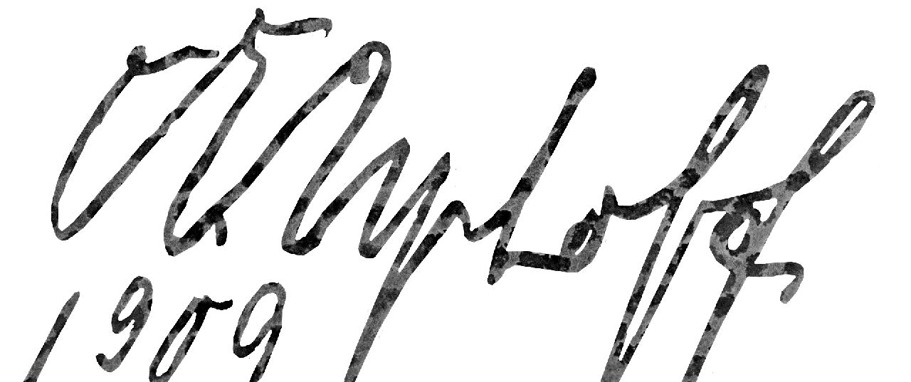 Europese School, 20e eeuw signaturen Herfstlandschap