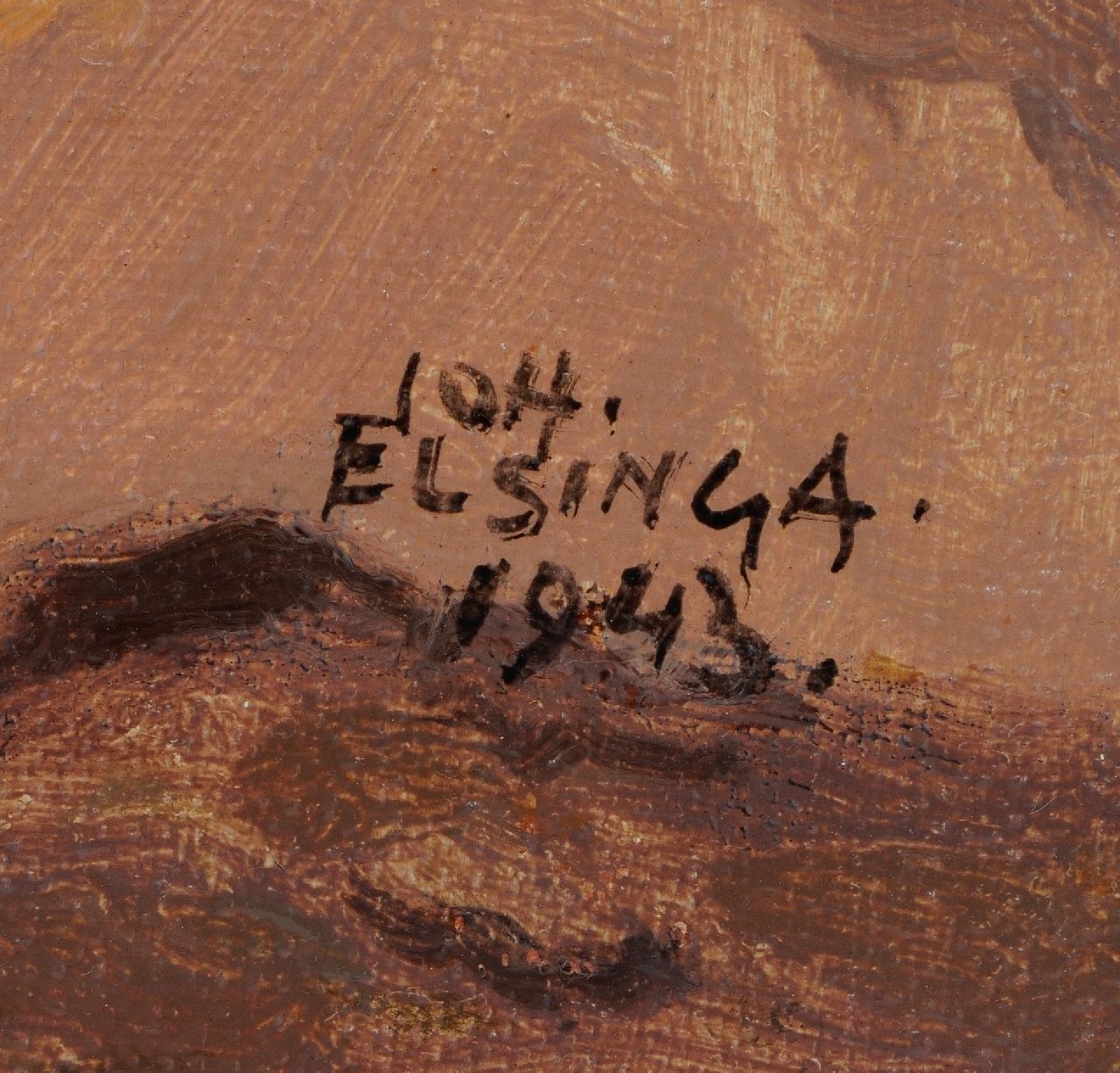 Joh Elsinga Signaturen Veluwe-Landschaft, Ede