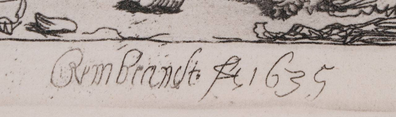 Rembrandt signaturen De pannenkoekenbakster