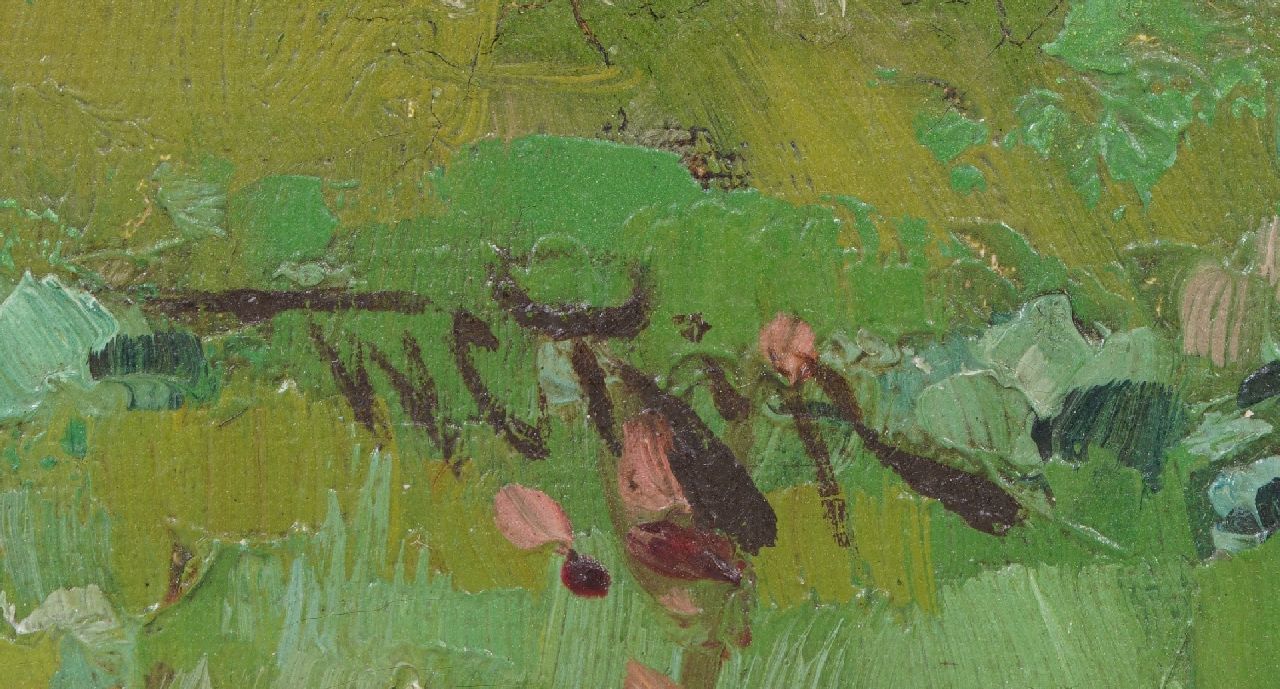 Willem Rip signaturen Zonnige dag bij Overschie