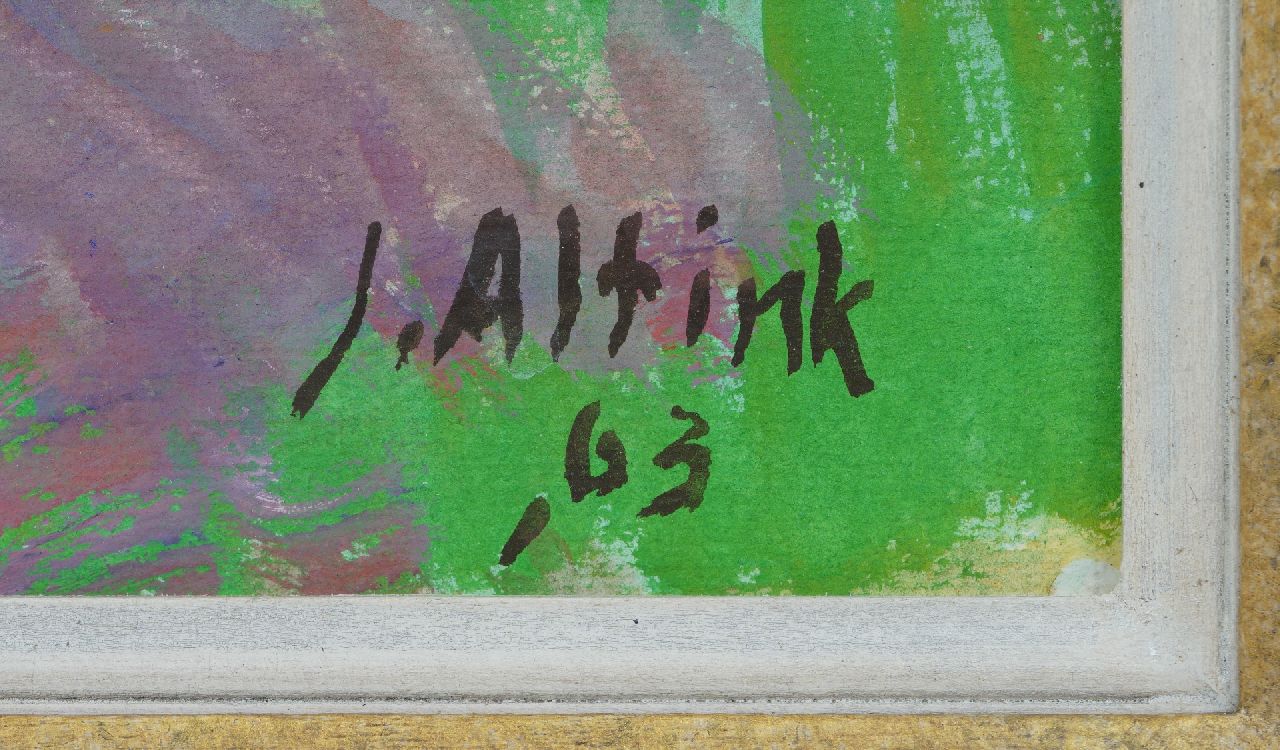 Jan Altink signaturen Glooiend akkerlandschap