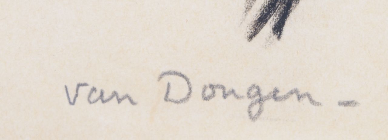 Kees van Dongen signaturen Femme de dos