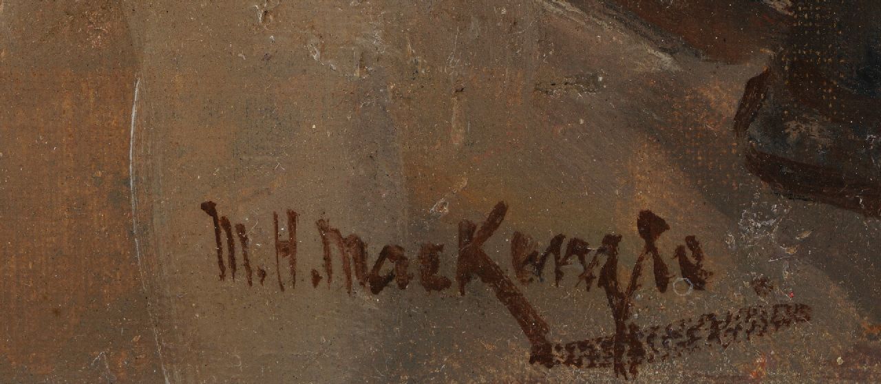 Marie Henri Mackenzie signaturen Straatje op Montmartre